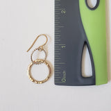 Interlocking gold filled earrings