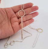 Love Key sterling silver necklace