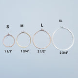 14kt Gold filled hoops & silver hoops Sale item