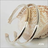Handcrafted solid Sterling silver cuffs - bangle