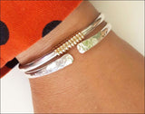 Handcrafted solid Sterling silver cuffs - bangle