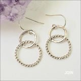 Interlocking earrings - earrings