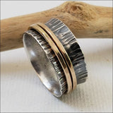 JQIN meditation ring with double spinners