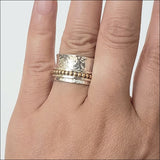 JQIN meditation spinning ring. - rings