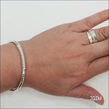 JQIN solid sterling silver bangle - bangle