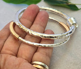 New Design Thick heavy silver bangle