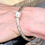 New Design Thick heavy silver bangle