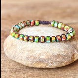 Rainbow imperial jasper bracelet