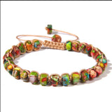 Rainbow imperial jasper bracelet