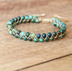 African Turquoise gemstone bracelet