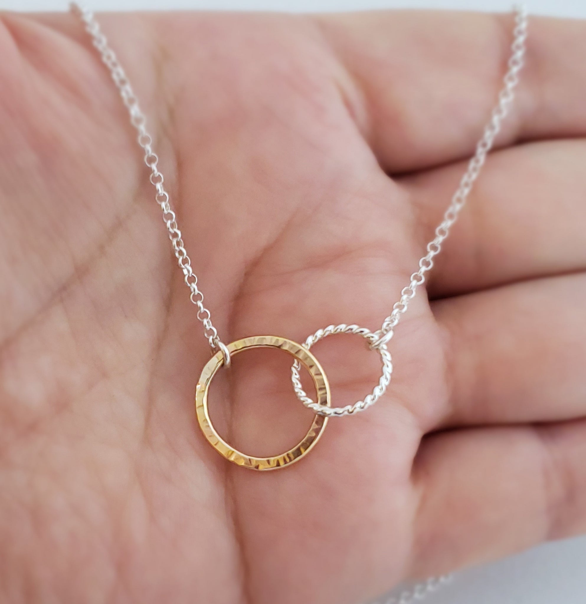 Lumen Latest Stylish Fashion Double Circle Pendant Neck Chain For Womens  and Girls Golden Colour at Rs 210/piece | चेन पेंडेंट सेट in New Delhi |  ID: 25971750533