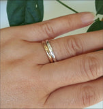 925 sterling silver stack-able simple band - rings